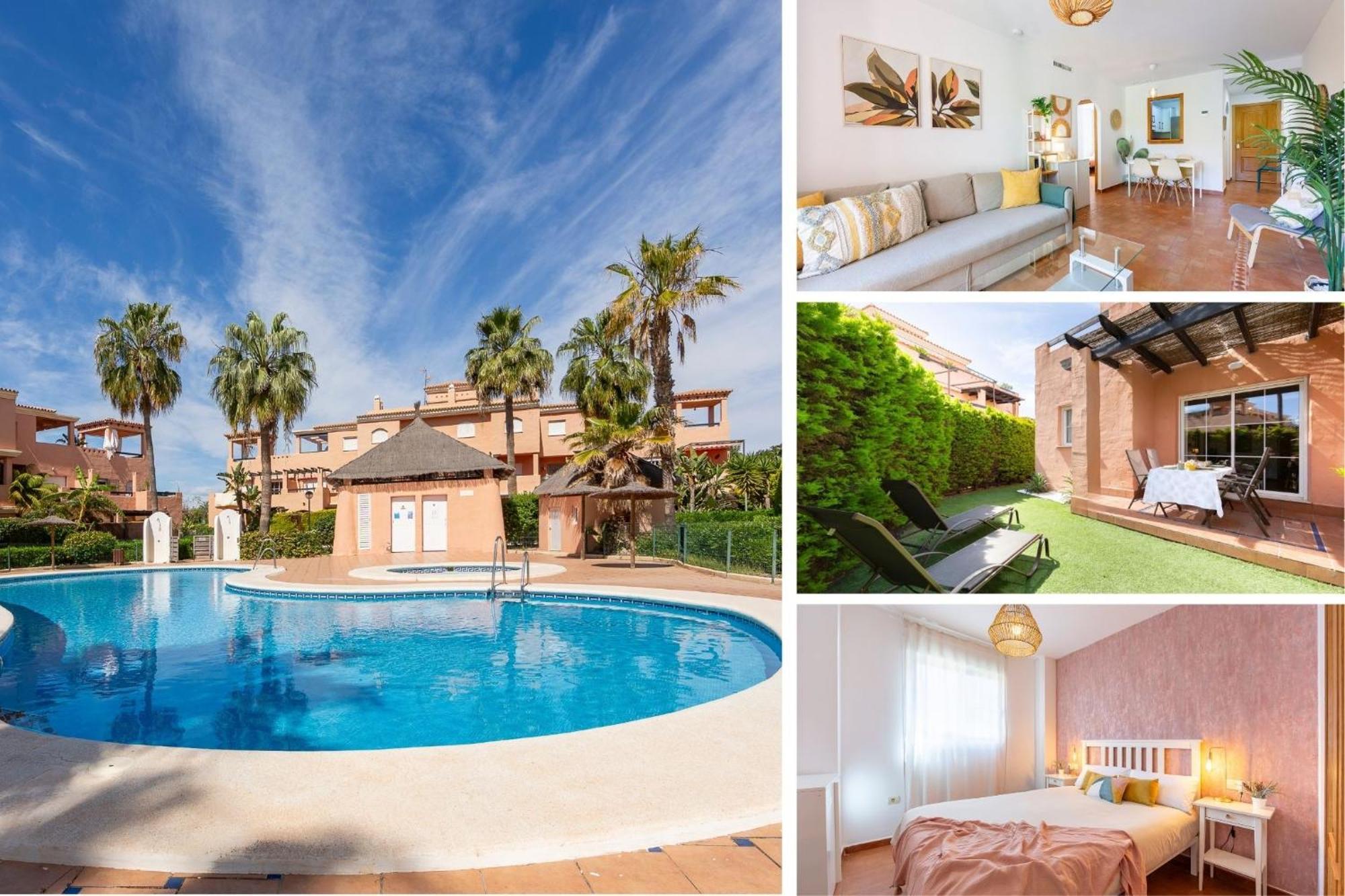 Jardin Privado # Netflix # Playa A 8Min # Wifi # Familia # Apartamento Vera Buitenkant foto